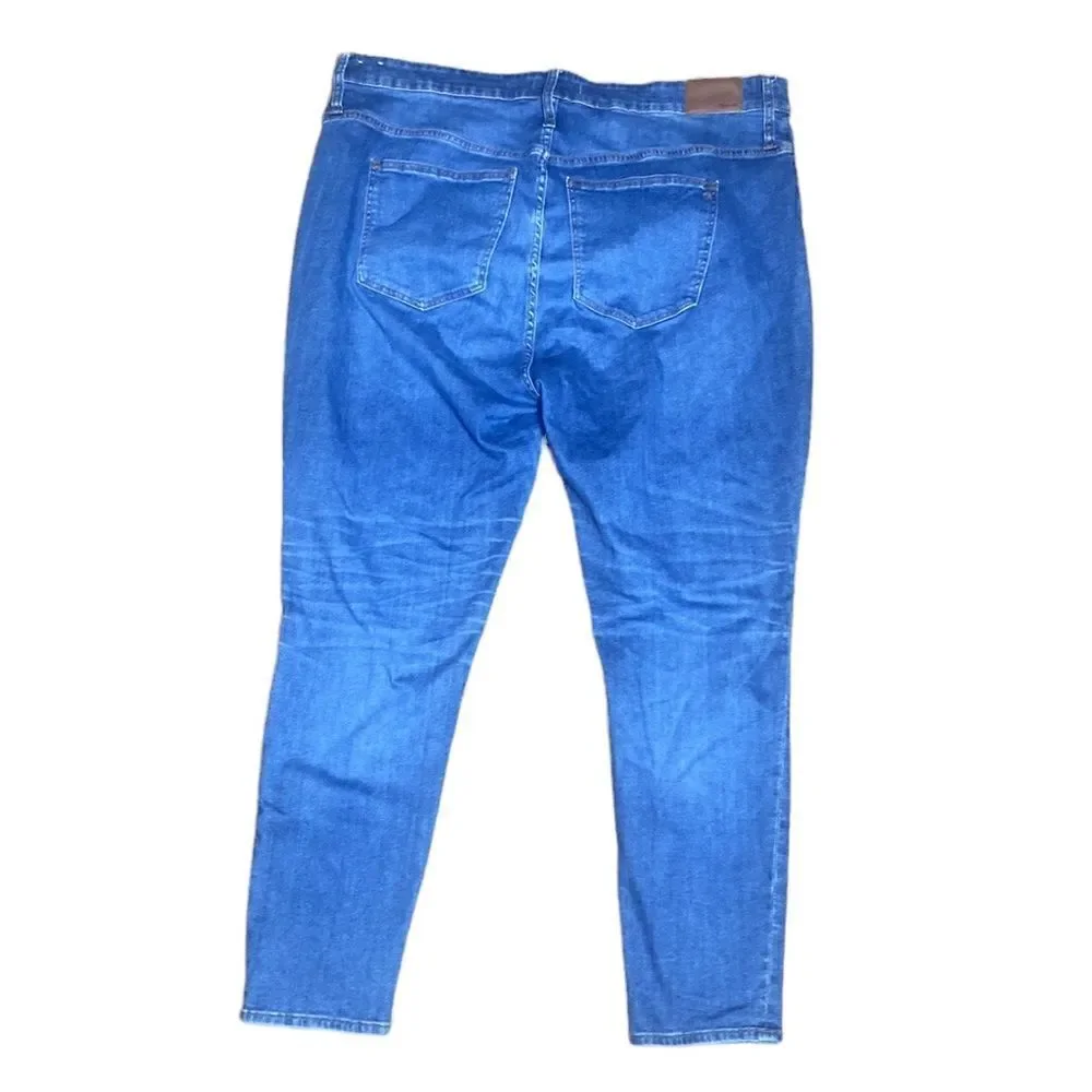 Madewell tall curvy high rise skinny crop jeans in delmar Wash:eco edition 35T